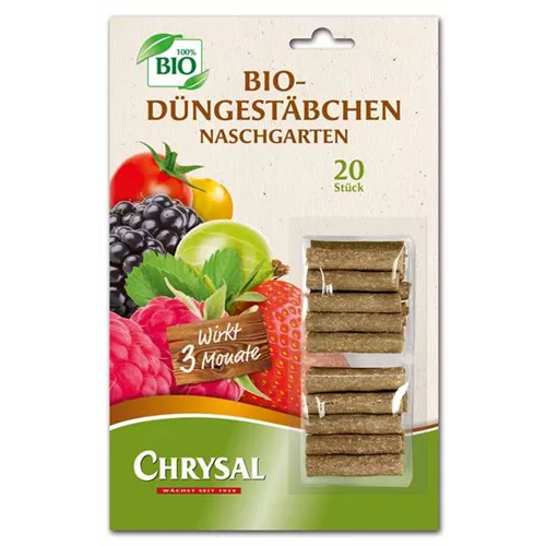 Chrysal 20 Bio Düngestäbchen Naschgarten